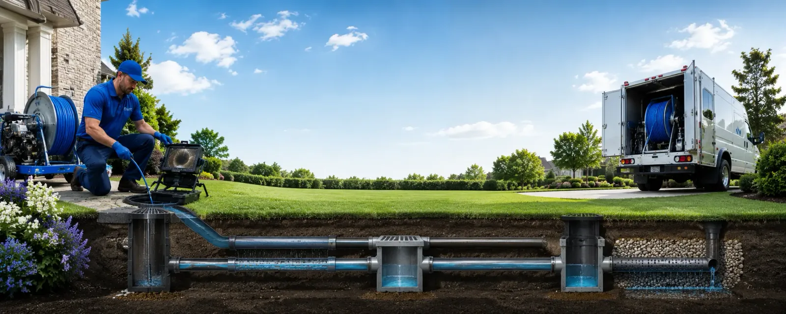 Outdoor drain cleaning information for Canon, GA